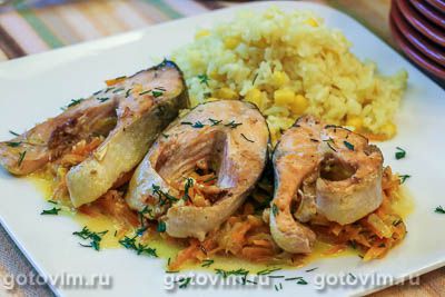 Сочная горбуша в духовке с овощами и сливками. Фото-рецепт