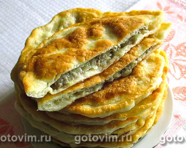 Гошнан (лепешки чебуреки по-киргизски). Фотография рецепта