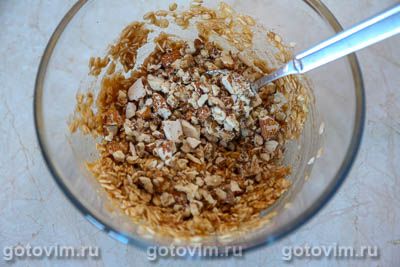 Тыквенная гранола с мёдом, корицей и орехами, Шаг 05