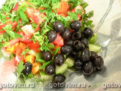Греческий салат классический, Шаг 05