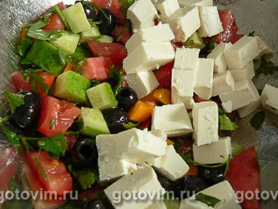 Греческий салат классический, Шаг 07