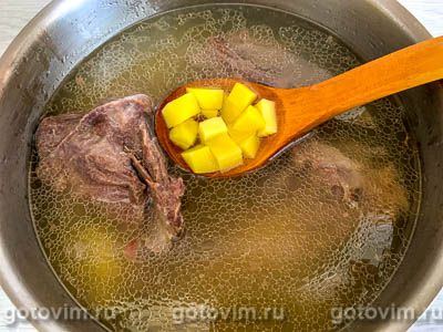 Гречневый суп с говядиной, Шаг 04
