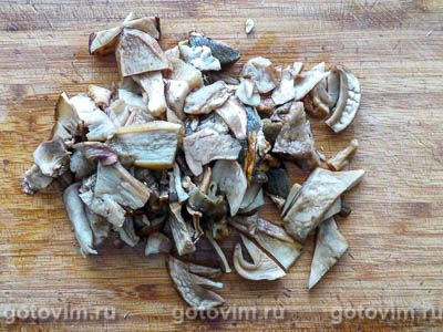 Сливочный суп с кроликом и сушеными белыми грибами, Шаг 03