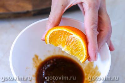Куриная грудка на решетке гриль в маринаде с апельсином и чили, Шаг 03