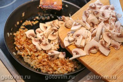 Гороховое пюре с жареными грибами, Шаг 05