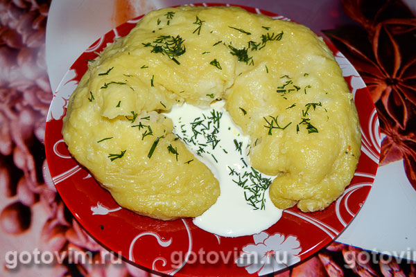 Ханум с картофелем и сыром. Фотография рецепта