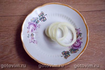 Хе из кефали с рисовым уксусом, луком и маслом, Шаг 03