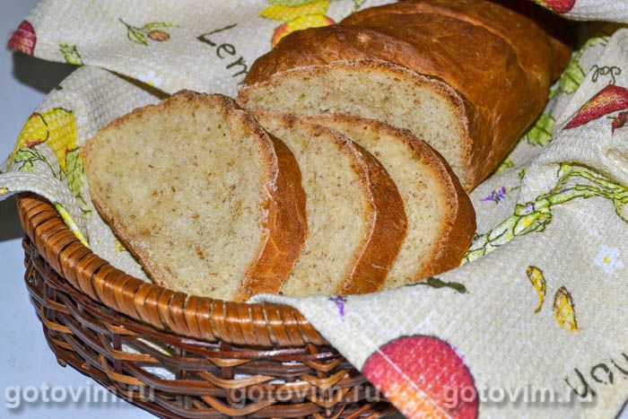Бездрожжевой хлеб на кефире. Фотография рецепта