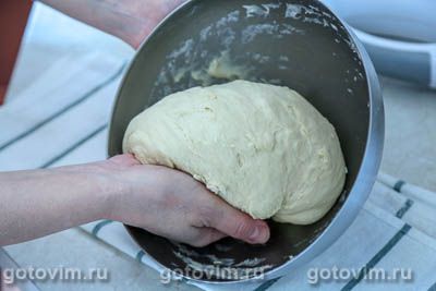 Отрывной хлеб-гармошка с корицей и грецкими орехами, Шаг 04
