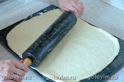 Отрывной хлеб-гармошка с корицей и грецкими орехами, Шаг 06