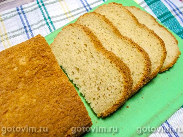 Кукурузный хлеб в хлебопечке. Фотография рецепта