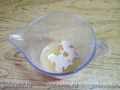 Домашний хлеб с медом и семенами льна в духовке, Шаг 02