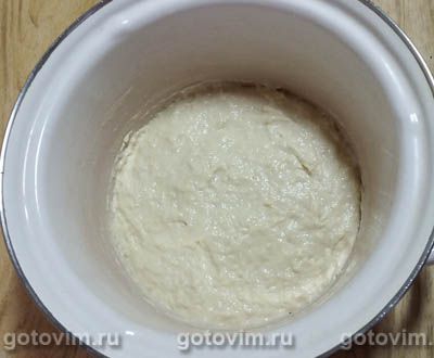 Домашний хлеб с медом и семенами льна в духовке, Шаг 03