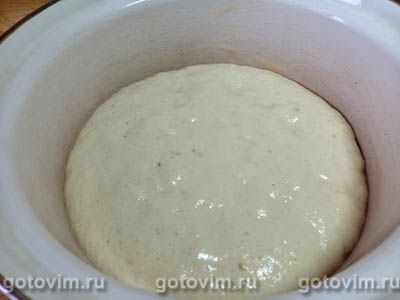 Домашний хлеб с медом и семенами льна в духовке, Шаг 04