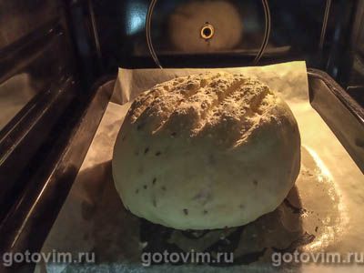 Домашний хлеб с медом и семенами льна в духовке, Шаг 11