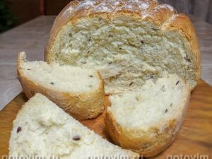 Домашний хлеб с медом и семенами льна в духовке