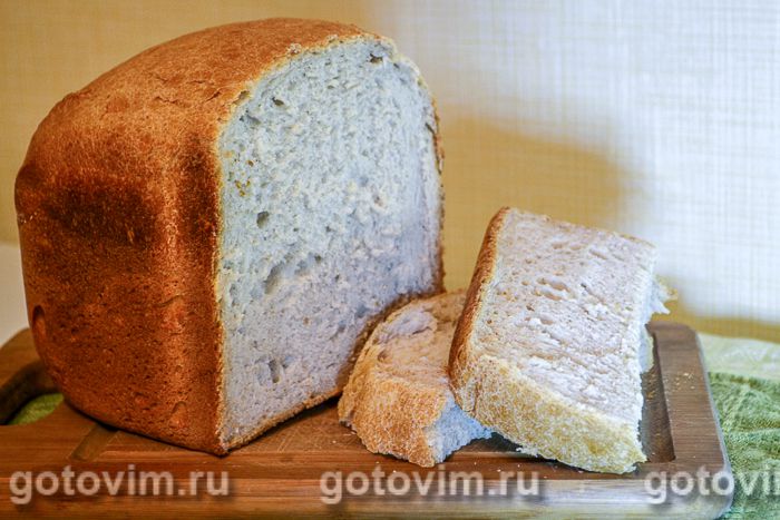 Бездрожжевой хлеб на пшеничной закваске. Фотография рецепта
