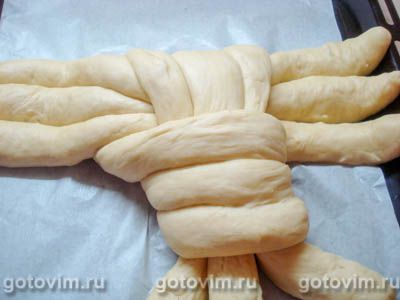 Плетеный хлеб на кефире, Шаг 10