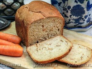 Хлеб для тостов с сушеной морковью 