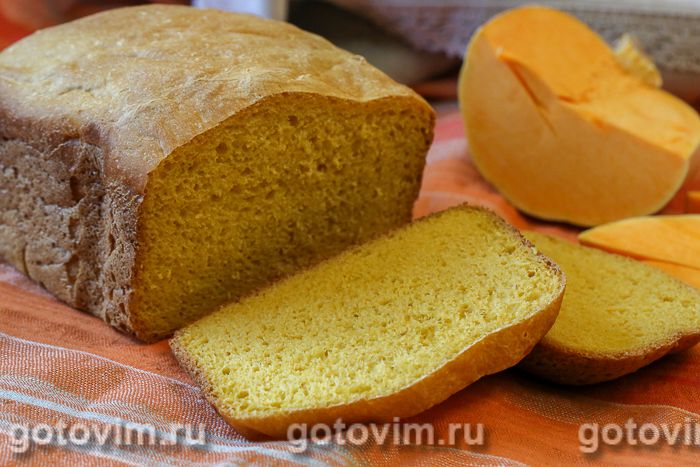 Тыквенный хлеб (для хлебопечки). Фотография рецепта