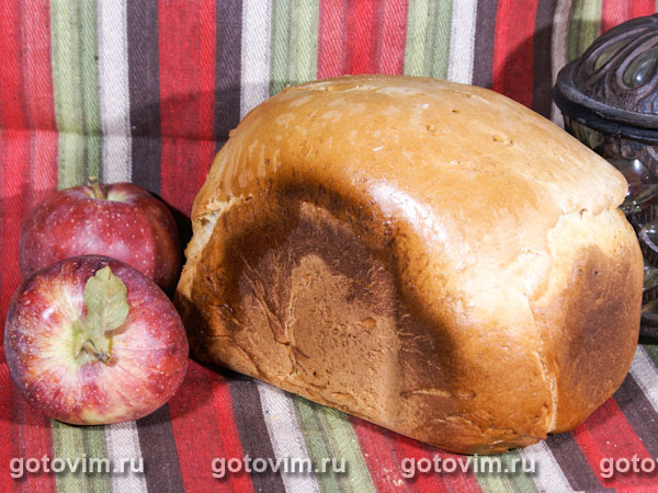 Простой белый хлеб (рецепт для хлебопечки). Фотография рецепта