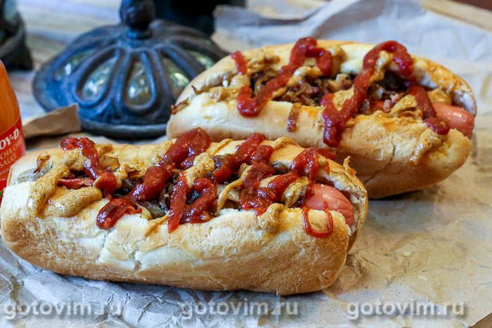 Нью-йоркский хот-дог (New York style hot dogs). Фотография рецепта
