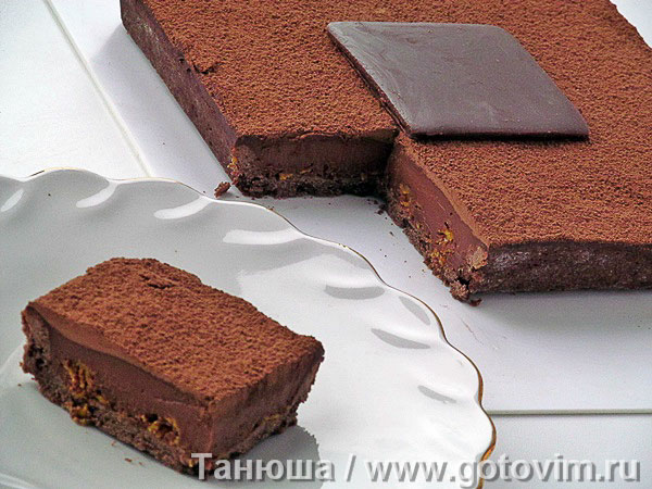 Хрустящий шоколадный тарт (по рецепту Себастьена Серво). Фотография рецепта