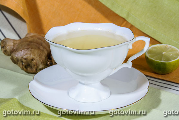 Имбирный чай (адрак чай). Фотография рецепта