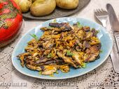 Поджарка из иваси с овощами