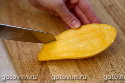 Как почистить манго, Шаг 04