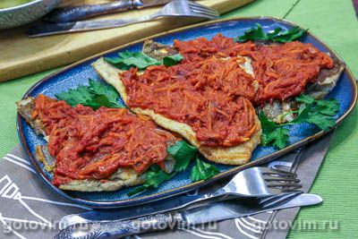 Камбала, жаренная под маринадом