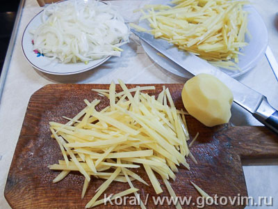 Салат из картошки по-корейски (Камдича), Шаг 01