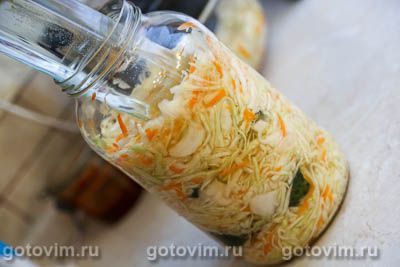 Квашеная капуста с огурцами, Шаг 07