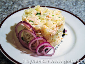 Овощной салат с греческим йогуртом - рецепт пошаговый с фото