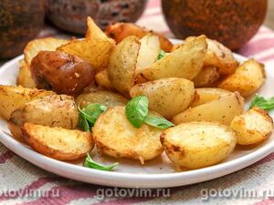 Мини картофель в духовке, запеченный с п