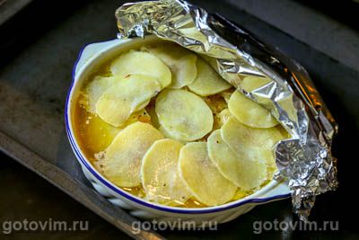 Картофель буланжер (Boulangère potatoes), Шаг 07