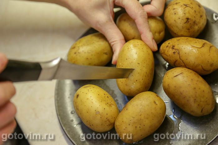 Картофель в микроволновке, Шаг 02
