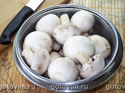 Картофельные оладьи, фаршированные грибами, Шаг 01