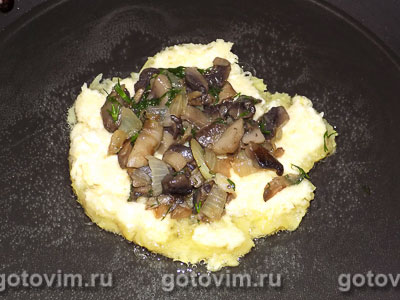 Картофельные оладьи, фаршированные грибами, Шаг 06