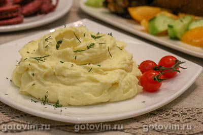 Фотография рецепта Картофельное пюре с сыром фета