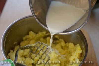 Картофельное пюре с яйцом (без масла) , Шаг 03