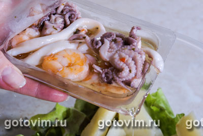 Картофельный салат с морепродуктами, Шаг 03