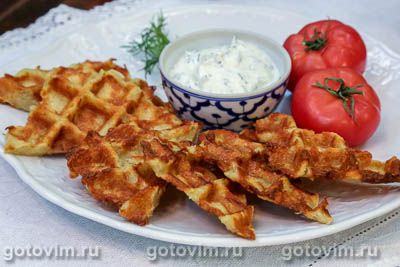 Картофельные вафли с сыром