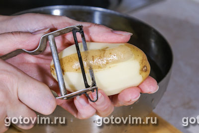 Печеный картофель, Шаг 01