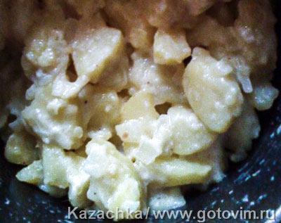 Теплый картофельный салат с молоком, Шаг 05