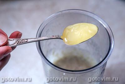 Каша из пророщенной зеленой гречки с бананом и мёдом, Шаг 06