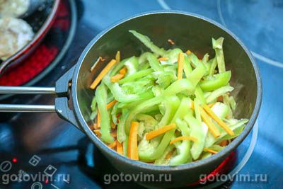 Жареная кефаль с овощным соусом , Шаг 07