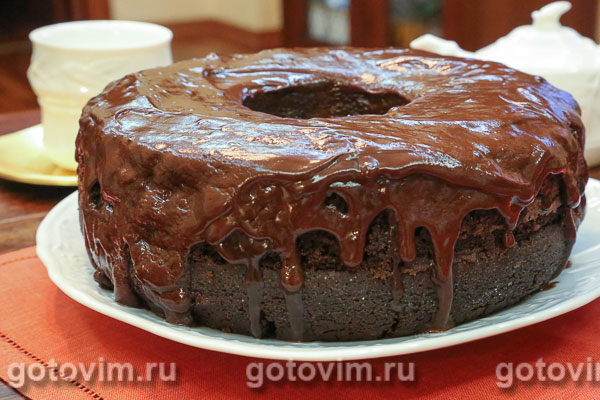 Шоколадный кекс на пиве . Фотография рецепта