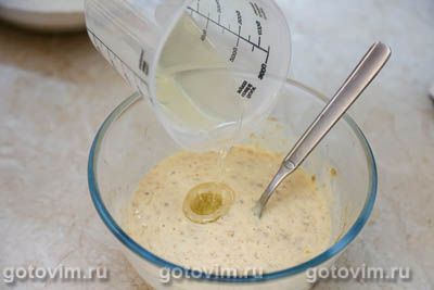 Бананово-морковный кекс с вяленой клюквой и орехами, Шаг 05