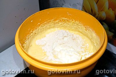 Кекс с клюквой и апельсиновой цедрой, Шаг 03